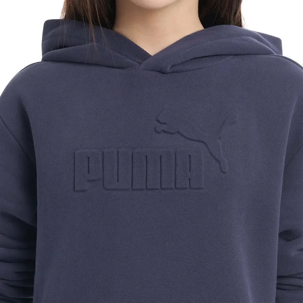 NEW! PUMA Youth Fleece Hoodie with Raised embossed logo and Kangaroo Pockets